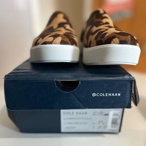 NIB ColeHaan Olson Sneaker in Camouflage Calf Hair